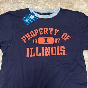 New Property of Illinois official licenses,BB new Illinois tshirt great gift nwt